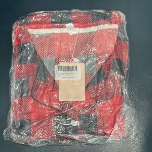 Cozy Red and Black Plaid Pajama Set